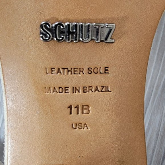 Schutz Studded Block Heel Sandals, Womens Size 11 - Picture 11 of 11